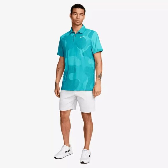 Nike Dri-Fit ADV Tour Camo DR5312-381 Teal Polo Golf Shirt Men's Medium Tall NEW - Picture 2 of 8